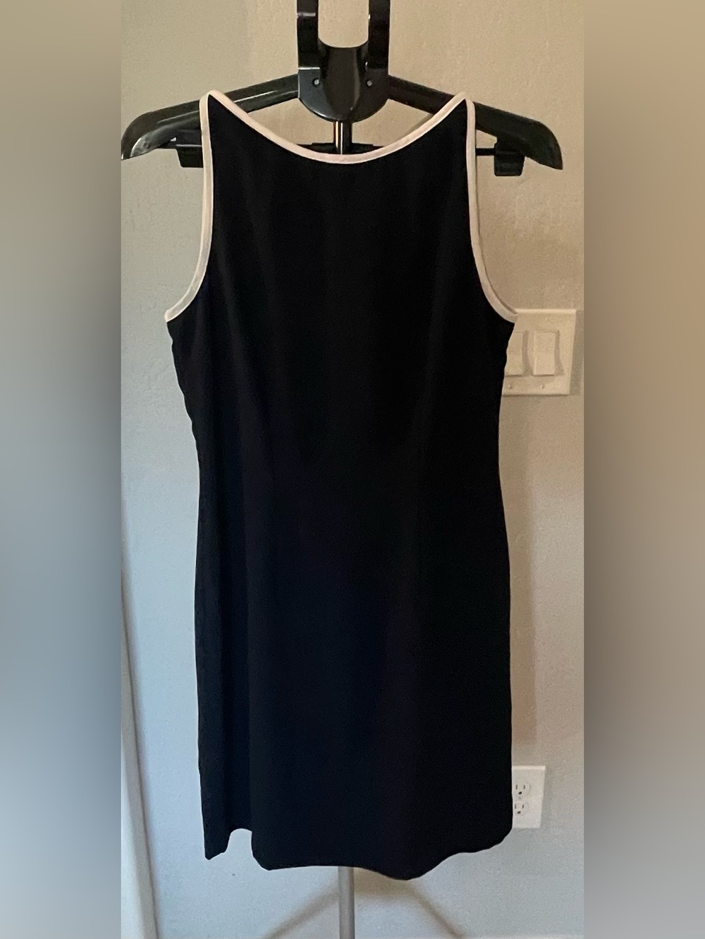 CDC Navy Blue Dress with White Trim